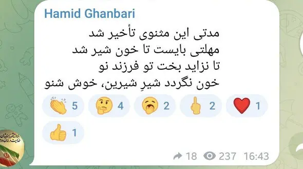 شعر معنادار معاون وزیر خارجه پس از مذاکرات ایران و آمریکا / اولین پیام  پس از پایان مذاکرات