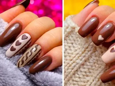 دیزاین ناخن با تم کاکائویی؛ 15 مدل خاص و شیک