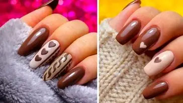 دیزاین ناخن با تم کاکائویی؛ 15 مدل خاص و شیک