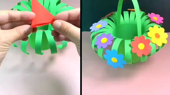 طرز ساخت سبد گل + فیلم