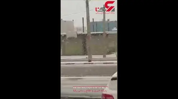 لحظات زیبای بارش برف در ازندریان همدان + فیلم