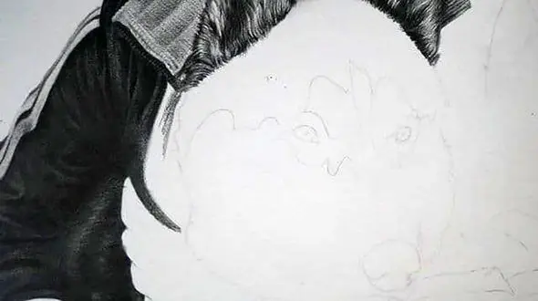 طراحی سگ توسط جوان ایرانی + فیلم