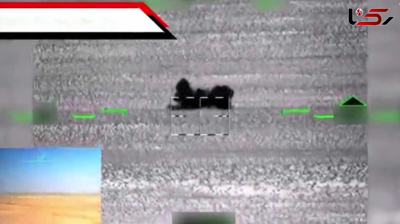 فیلم نابودی تجهیزات داعش در حمله بالگردها