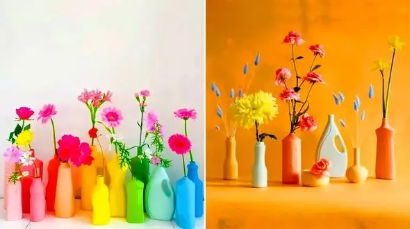 15 مدل گلدان دکوری رنگی؛ ایده‌هایی برای تغییر دکوراسیون خانه