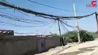 وضعیت عجیب و غریب کابل‌های برق در چابهار! +تصویر
