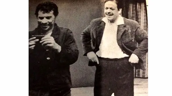 عکس زیرخاکی از محمدعلی کشاورز و داوود رشیدی