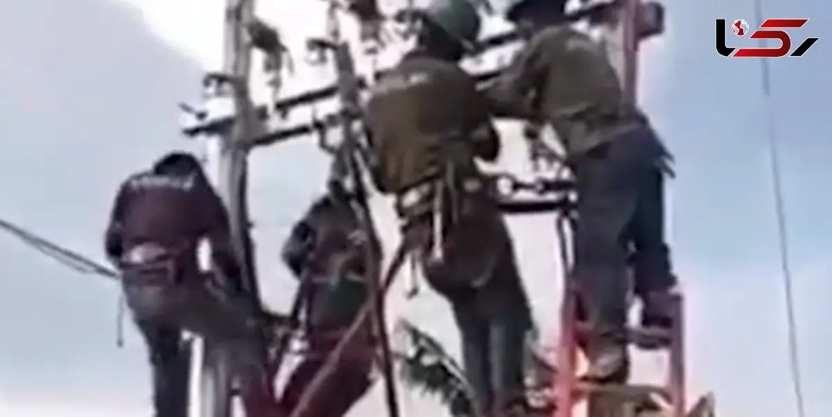 برق‌گرفتگی مرگبار به‌دلیل نبود ایمنی / دو قربانی در یک حادثه + فیلم