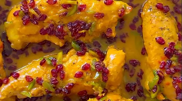 فیله مرغ پرتقالی ایده آل برای وعده ناهار + فیلم