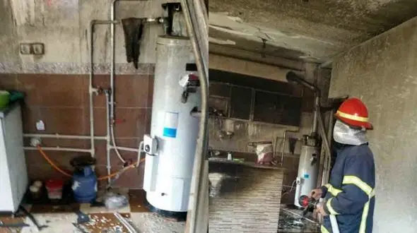 آتش سوزی خانه روستایی در بوکان + عکس 