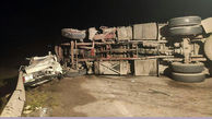 تصادف مرگبار کامیون با ال 90 در زنجان + عکس