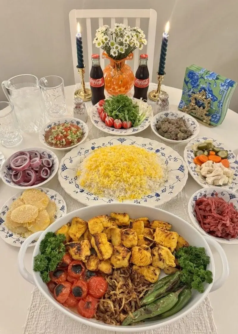مدل میز شام عروس
