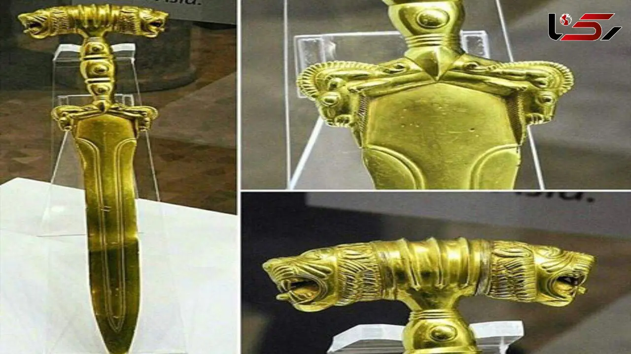کشف شمشیر هخامنشی از طلای ناب در همدان + عکس