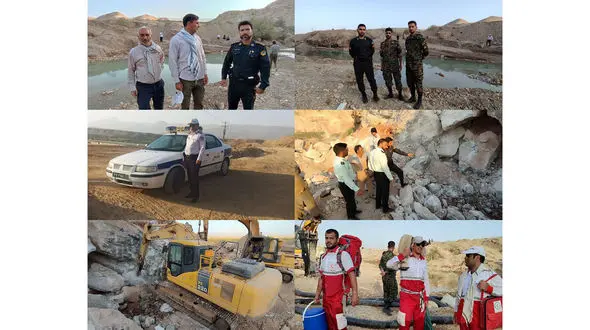 15 روز تلاش برای بیرو کشیدن جسد یاسین از گودال / ناتاشا جسد را پیدا کرد + عکس