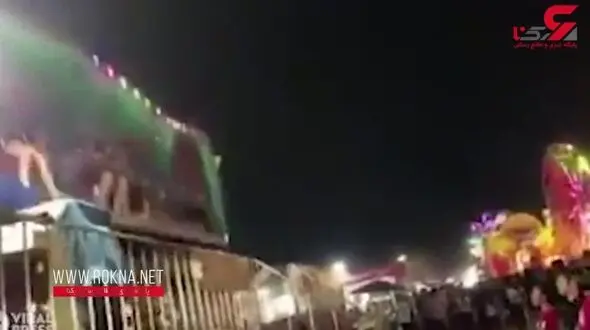حادثه وحشتناک در شهربازی تایلند + فیلم