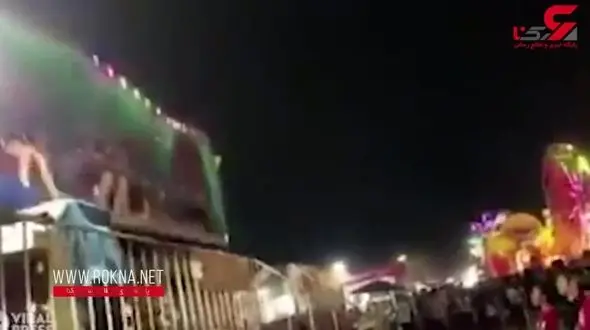 حادثه وحشتناک در شهربازی تایلند + فیلم