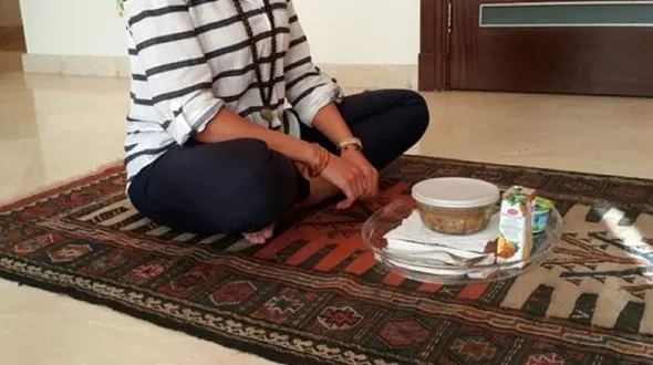 افزایش طول عمر با روی زمین غذا خوردن