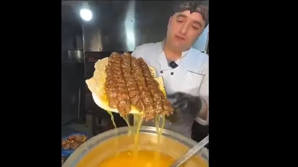 کره مالی کباب کوبیده در اردبیل + فیلم