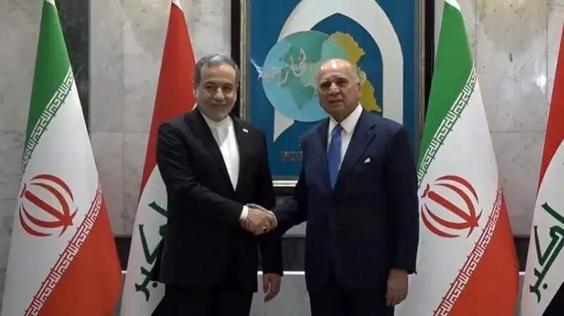 دیدار سید عباس عزاقچی با فؤاد حسین، وزیر امور خارجه عراق