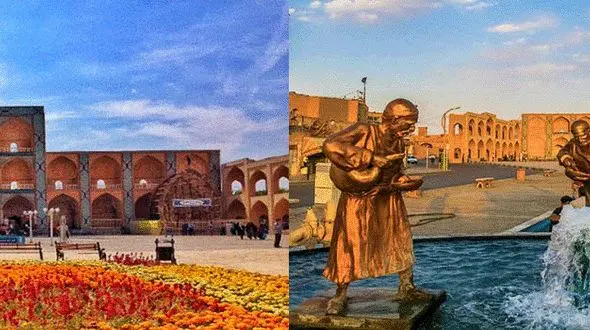 آشنایی با میدان شگفت انگیز و تاریخی امیر چخماق، نماد شهر یزد +عکس 