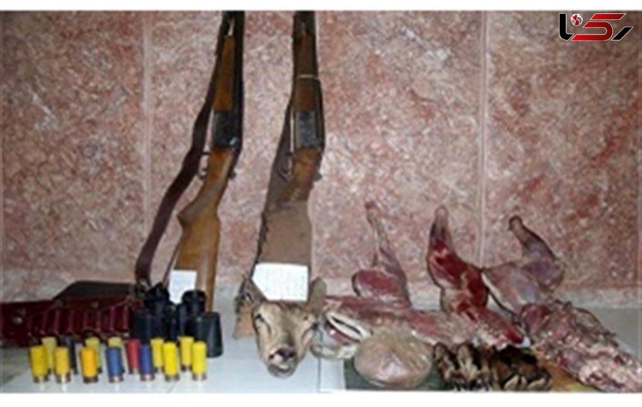 شکارچیان منطقه "قله سفید" در مهریز دستگیر شدند
