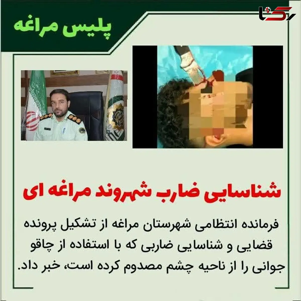  شناسایی ضارب شهروند مراغه ای

