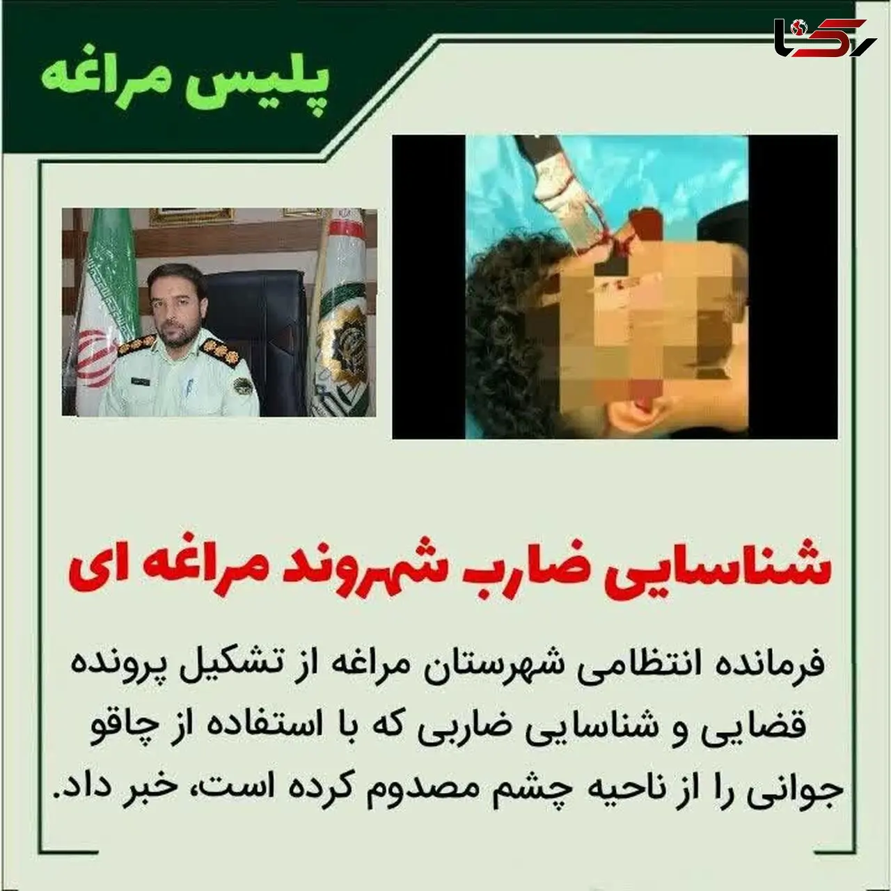  شناسایی ضارب شهروند مراغه ای


