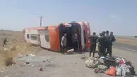 آخرین جزئیات واژگونی اتوبوس در محور نیشابور ـ سبزوار از زبان پلیس راه/ «عدم توجه به جلو» علت اولیه حادثه اعلام شد