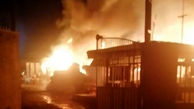  آتش سوزی هولناک 2 کارگاه تولیدی در چهارباغ کرج