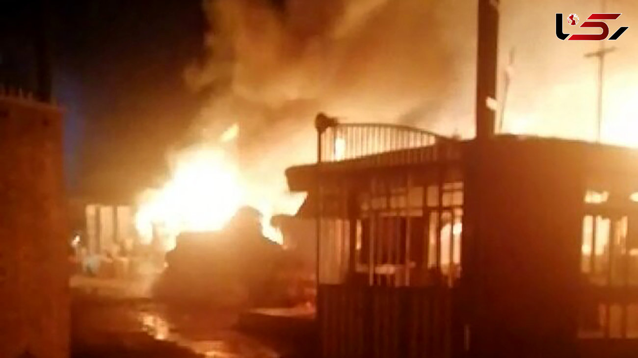  آتش سوزی هولناک 2 کارگاه تولیدی در چهارباغ کرج