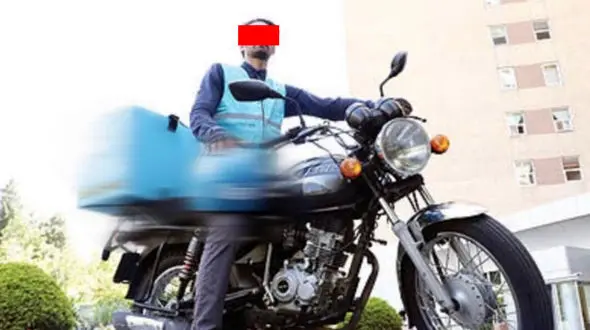 پیک موتوری تبهکار مواد مرگ را انتقال می داد+ عکس