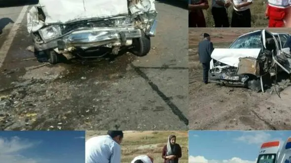 عکس های وحشتناک از تصادف خونین در جاده تبریز + جزییات