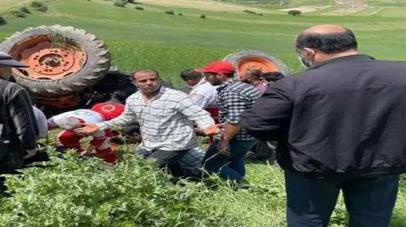 مرگ در زمین کشاورزی / مرد ساروی جان باخت + عکس