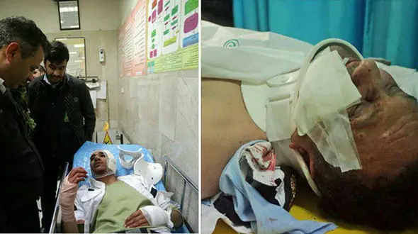 فیلم وحشتناک از لحظه پرتاب ترقه انفجاری داخل خودروی پلیس مشهد +عکس