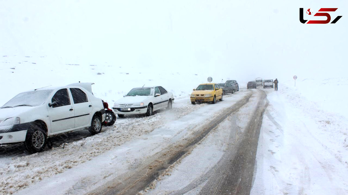 برف در راه مازندران