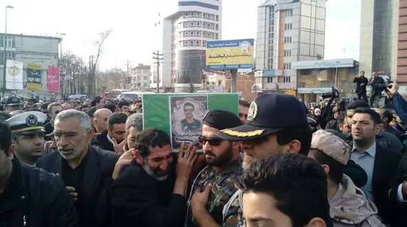 پیکر مطهر یک شهید سانحه هوایی در آمل تشییع شد 