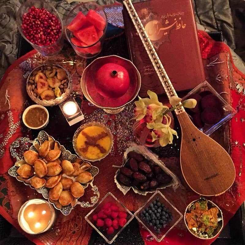 تزیین سفره شب یلدا