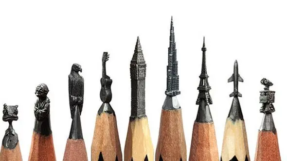 ساختن مجسمه‌ روی نوک مداد + فیلم