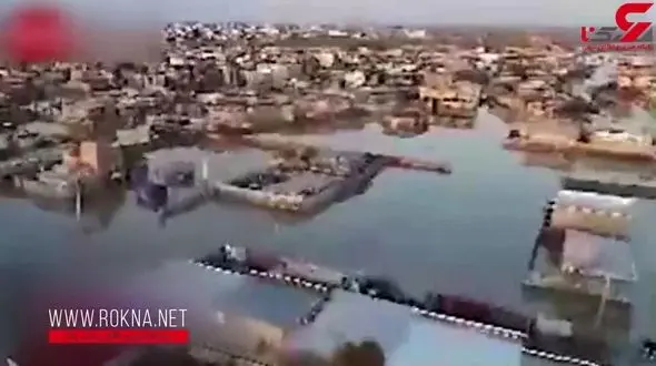 تصاویر تکاندهنده از سیل جدید در آق‌ قلا ی گلستان + فیلم