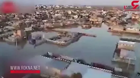 تصاویر تکاندهنده از سیل جدید در آق‌ قلا ی گلستان + فیلم