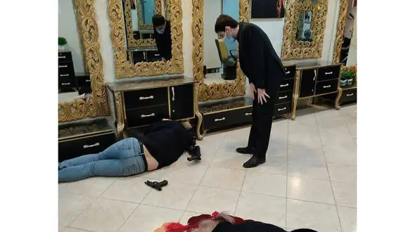 قتل همسر و خودکشی شوهر در آرایشگاه زنانه تهران + عکس 2 جسد