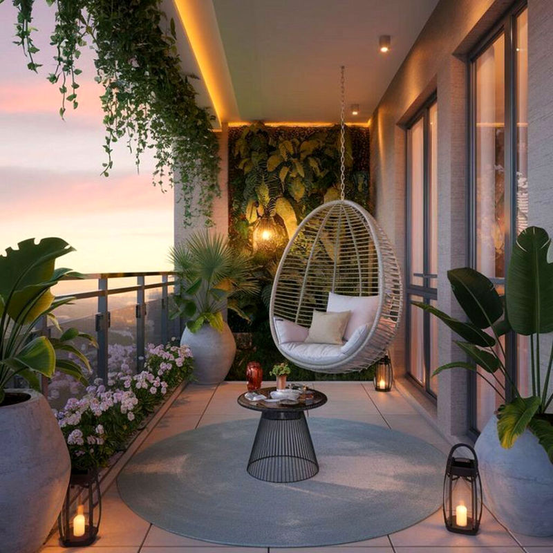 دکوراسیون بالکن لوکس