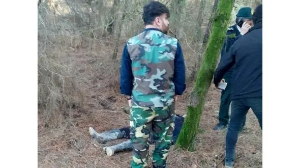 عکس جسد یک مرد در رضوانشهر گیلان / مرگ مرموز است