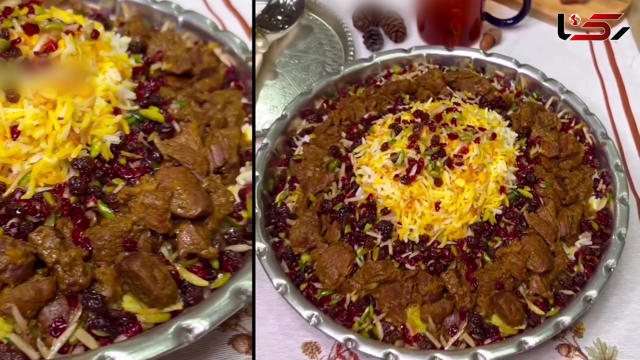 مانی پلو دامغانی یه غذای مجلسی خوشمزه + فیلم