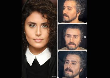 فیلم/ رقص مردانه الناز شاکردوست با ریش و سبیل و با مجوز قانونی /الناز : مرد شدنم مبارک ! ...