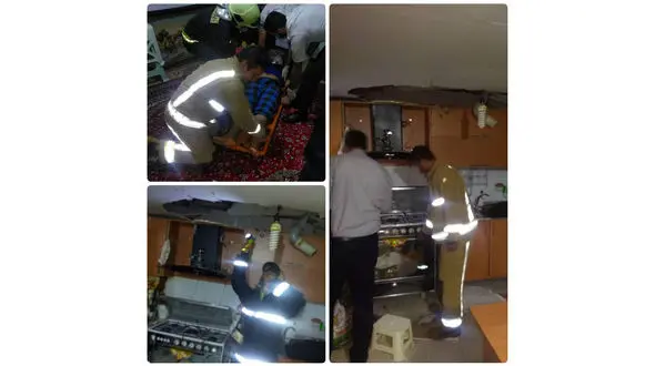 انفجار  هولناک در پرند / سقف آشپزخانه فرو ریخت + عکس