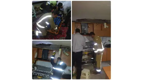 انفجار  هولناک در پرند / سقف آشپزخانه فرو ریخت + عکس