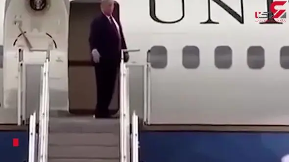 ترامپ این بار چطور خنده دار شد! + فیلم