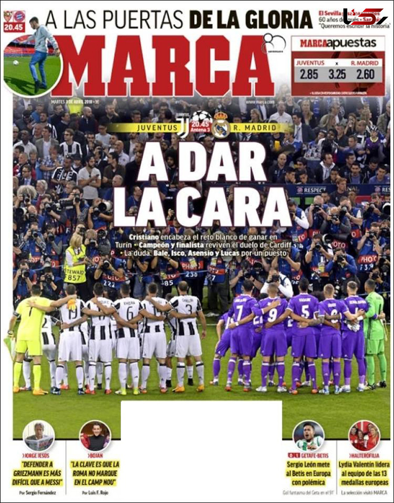 صفحه اول روزنامه های امروز اسپانیا + عکس