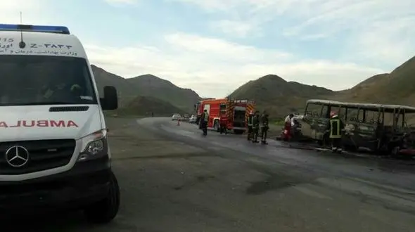 11 قربانی در فاجعه مرگبار محور میانه - زنجان + عکس