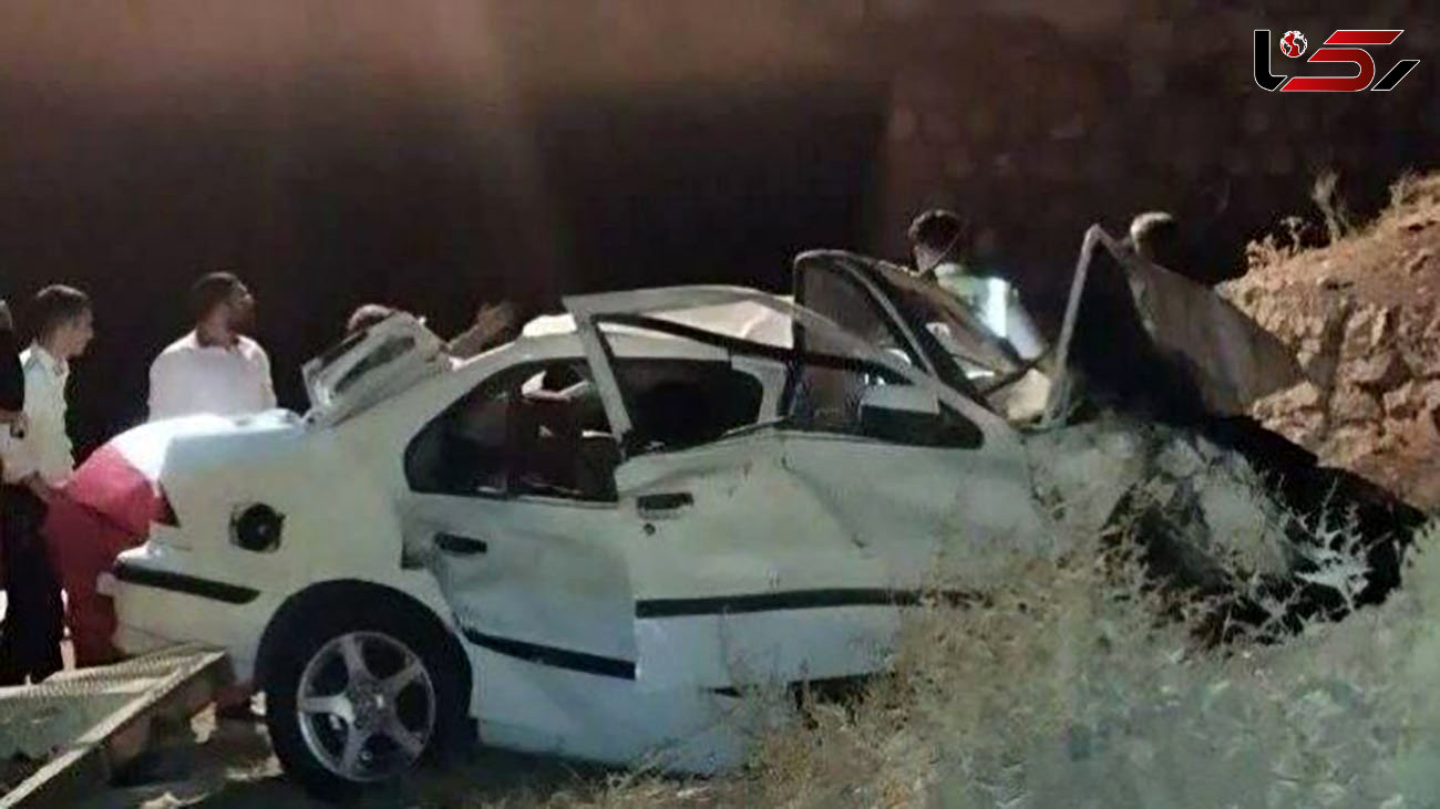 مرگ هولناک 4 سمند سوار در جاده تبریز / کشف جسد و لاشه خودرو در پایین پل